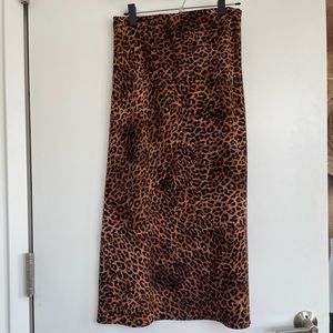 Bobeau Cheetah Print Skirt